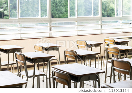 School classroom image School classroom image 118013324