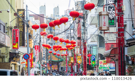 "Kanagawa Prefecture" Yokohama Chinatown's colorful streets "Kanagawa Prefecture" Yokohama Chinatown's colorful streets 118013426