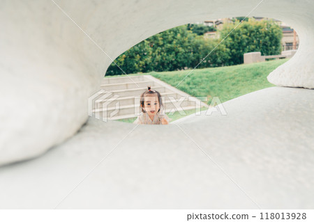 Smiling girl Cute child image 118013928