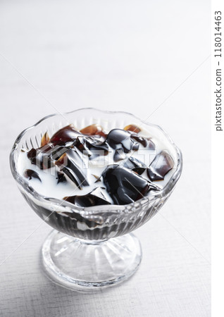 Coffee jelly with cream Coffee jelly with cream 118014463