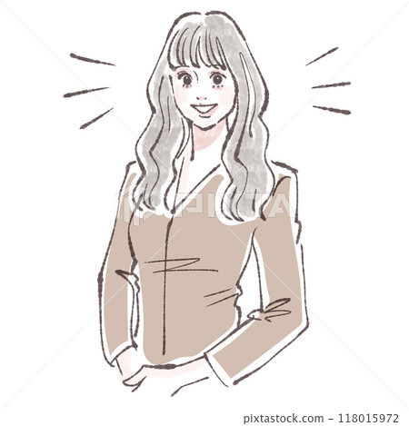 婦女和女孩插畫素材 118015972