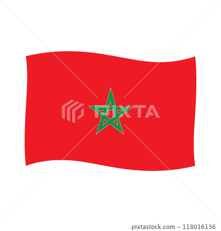 Morocco country flag Morocco country flag 118016136