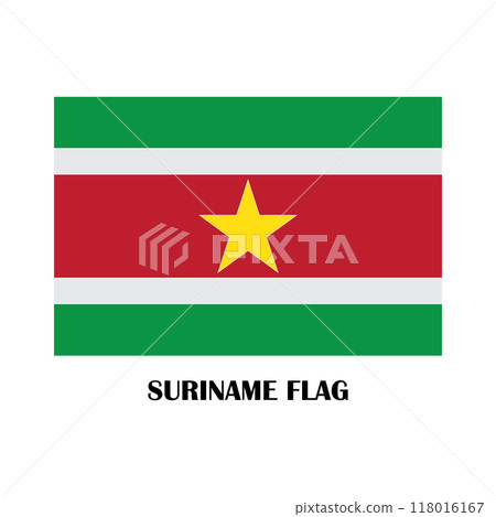Suriname country flag 118016167