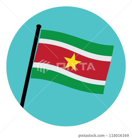 Suriname country flag 118016169