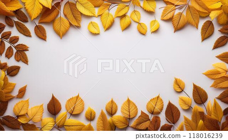 Autumn leaf frame 118016239