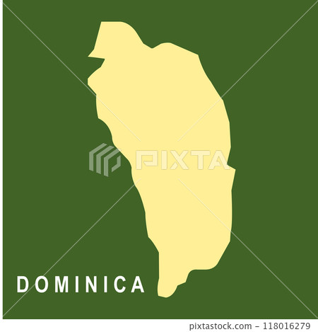 Map of Dominica Map of Dominica 118016279