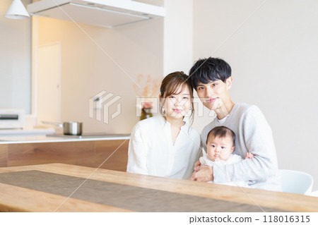 Family with baby Family with baby 118016315
