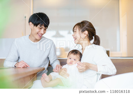 Family with baby 118016318