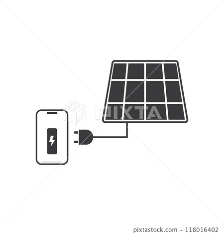 Solar energy logo icon Solar energy logo icon 118016402