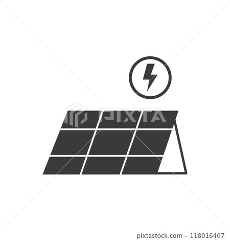 Solar energy logo icon 118016407