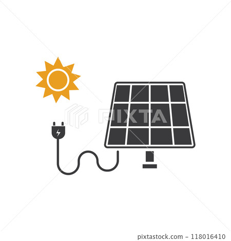 Solar energy logo icon Solar energy logo icon 118016410