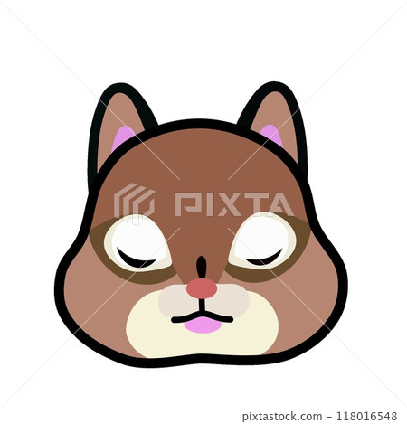 Chipmunk face illustration 118016548