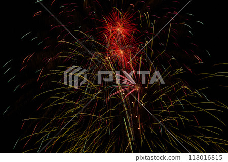 Vibrant Fireworks Display at Huntertown Heritage Days Festival 118016815