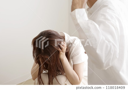 Violent men who commit domestic violence against women 118018409