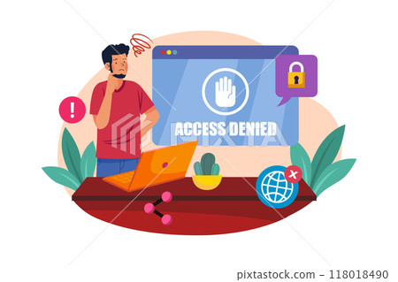 Empty States Illustration concept on white background 118018490