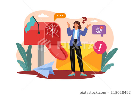 Empty States Illustration concept on white background Empty States Illustration concept on white background 118018492