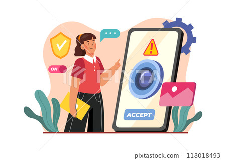 Empty States Illustration concept on white background 118018493