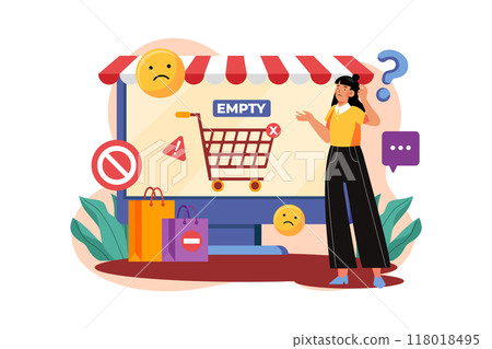 Empty States Illustration concept on white background 118018495
