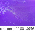 Purple water surface with bubbles 118018656
