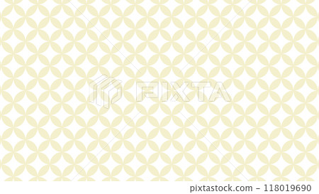 Shippo cream background Japanese pattern 118019690