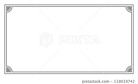 Simple frame black elegant Simple frame black elegant 118019742