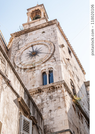 Iron Gate of ancient Roman Historical Complex of the Palace of Diocletian, UNESCO world heritage site in Split, Croatia Iron Gate of ancient Roman Historical Complex of the Palace of Diocletian, UNESCO world heritage site in Split, Croatia 118020106