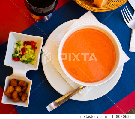 gazpacho, soup, food 118020632