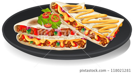 Delicious Mexican Quesadilla Platter Delicious Mexican Quesadilla Platter 118021281