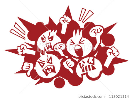 抗議、憤怒——騷亂 118021314