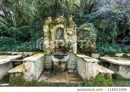 Abandoned and empty medieval Convento dos Capuchos in the Serra de Sintra National Park, Portugal Abandoned and empty medieval Convento dos Capuchos in the Serra de Sintra National Park, Portugal 118021696
