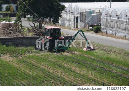Tractor work, grass cutting Tractor work, grass cutting 118022107