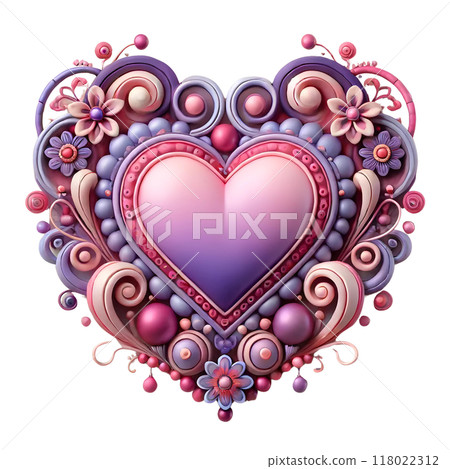 purple heart boho 118022312