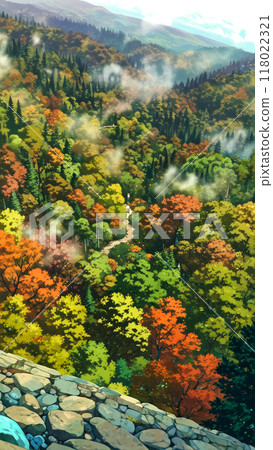 秋天的落葉山，往下看 118022321