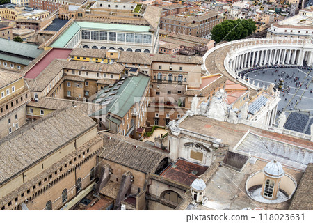 Aerial view on Vatican City, Rome, Italy 118023631