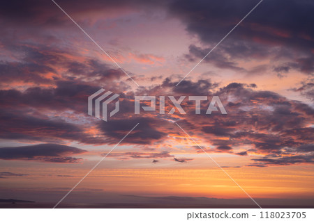 Beautifully burnt morning sky 118023705