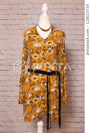 Vintage Boho Top With Accessories on Dress Form Vintage Boho Top With Accessories on Dress Form 118023729