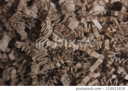 Brown Crinkle Paper. Eco Friendly Packing Material 118023819
