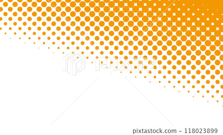 半色調橙色對角線背景 118023899