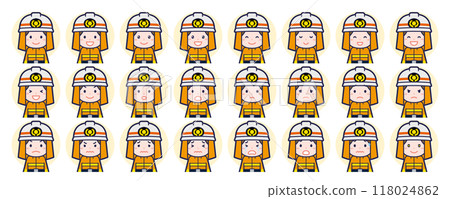 女消防員臉部表情集 女消防員臉部表情集 118024862