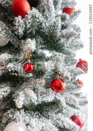 Christmas tree decoration background card Christmas tree decoration background card 118024865