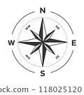 Wind Rose Compass Navigation Vector 118025120