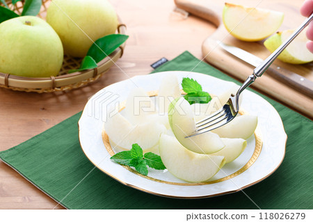 質地酥脆的二十精梨（剪切圖） 118026279