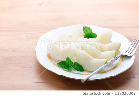 質地酥脆的二十精梨(剪切圖) 質地酥脆的二十精梨(剪切圖) 118026302