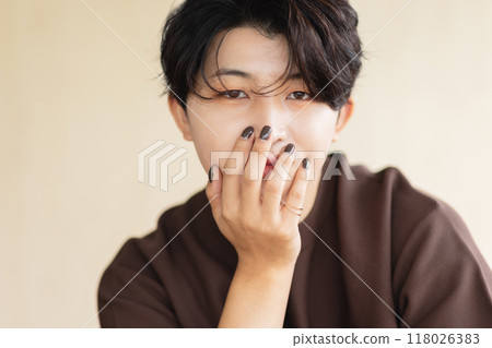Men's makeup beauty image Men's makeup beauty image 118026383