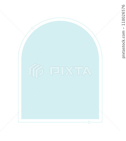 門窗等簡單抽象形狀的框架 - 時尚的幾何設計材料 118026576