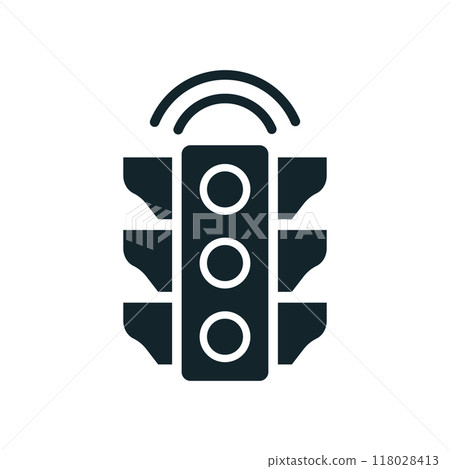 Smart traffic light sending signals for intelligent transportation system 118028413