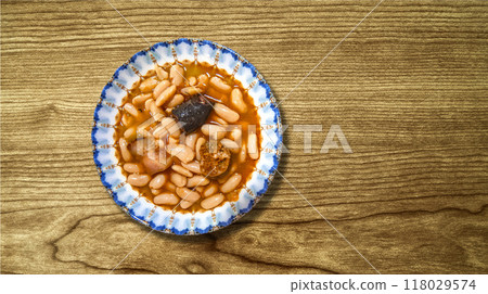 Fabada Asturiana White Bean Stew Fabada Asturiana White Bean Stew 118029574