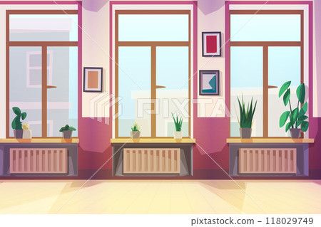 bright dance hall interior at sunny day bright dance hall interior at sunny day 118029749