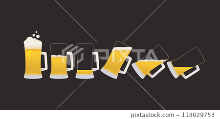 a lager beer mug in fullness set a lager beer mug in fullness set 118029753