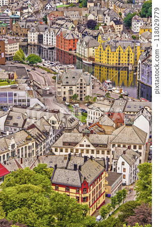 Cityscape, Alesund, Norway 118029779